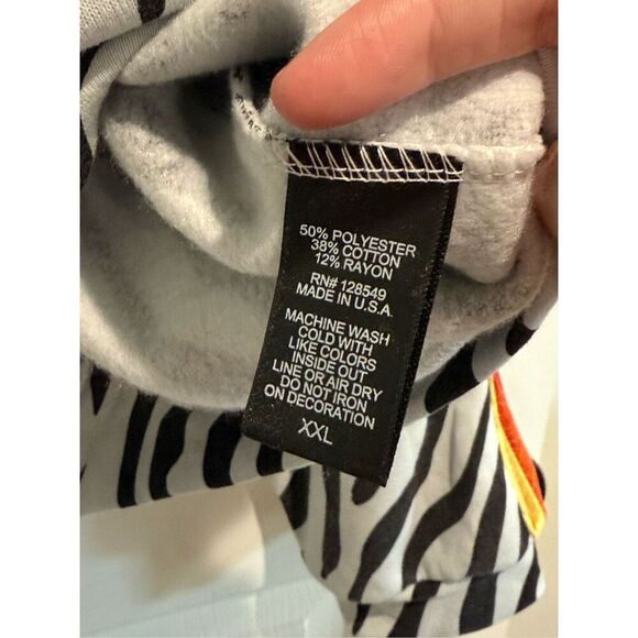 NWT Aviator Nation Classic Zebra Print Relaxed Fit Crewneck Sweatshirt Women's - Picture 11 of 14